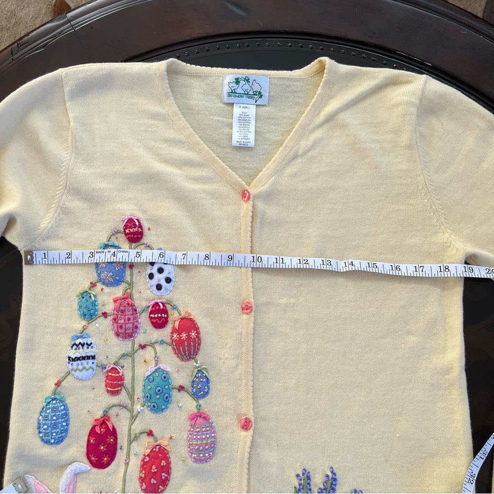 Quacker Factory Easter Egg Cardigan - image 4